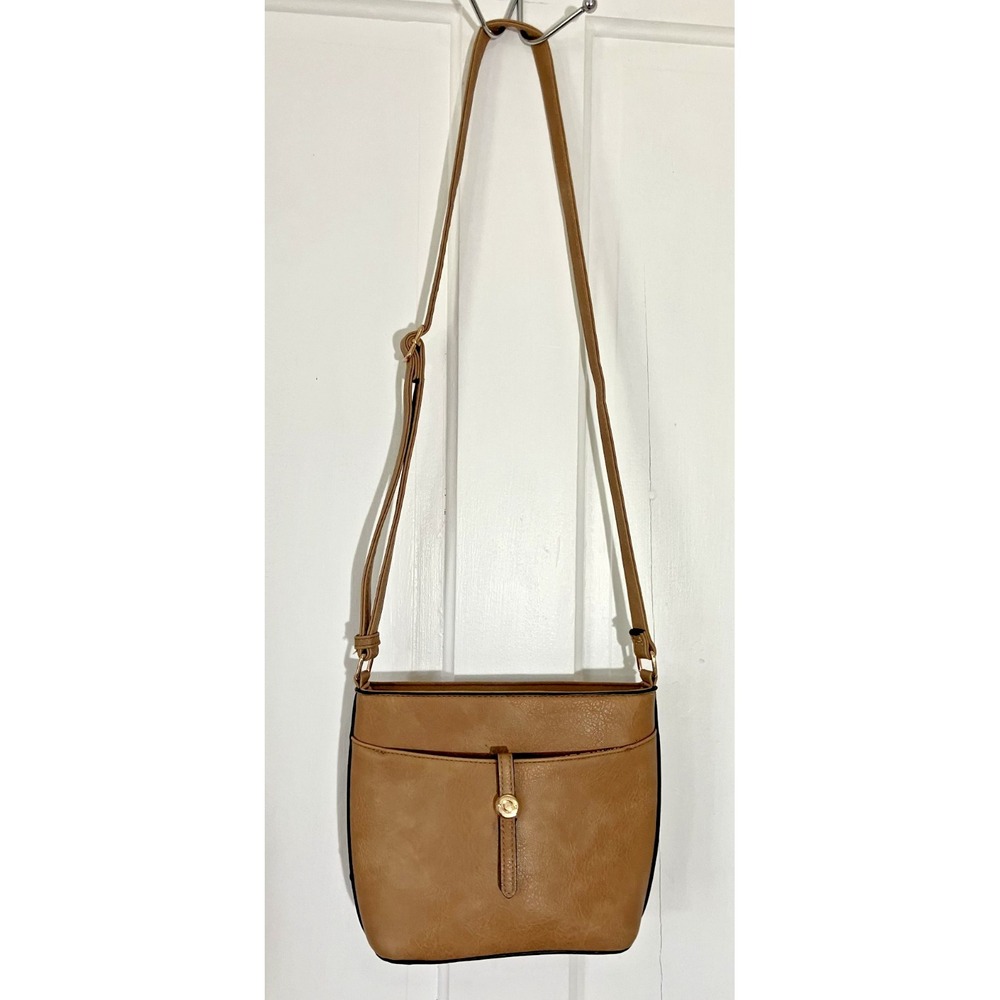 Crossbody Purse Shoulder Bag Animal Print Women's Small Brown Travel Gold Accent - Picture 2 of 9